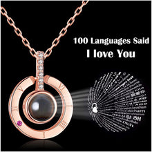 Load image into Gallery viewer, 100 Lauguages I Love you Necklace  Valentine&#39;s day Gifts