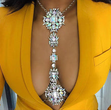 Load image into Gallery viewer, Rhinestone Body Chains Sexy Bikini Necklace Waist Belly Crystal Body Jewelry for Women