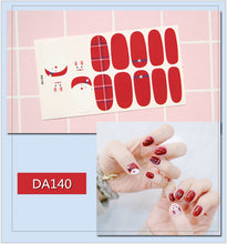 Load image into Gallery viewer, Full Nail Art Polish Stickers Strips Self-Ashesive With Nail File