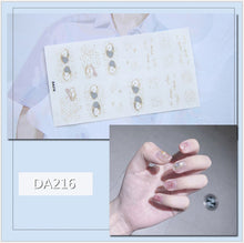 Load image into Gallery viewer, Full Nail Art Polish Stickers Strips Self-Ashesive With Nail File