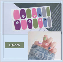 Load image into Gallery viewer, Full Nail Art Polish Stickers Strips Self-Ashesive With Nail File