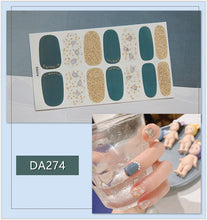 Load image into Gallery viewer, Full Nail Art Polish Stickers Strips Self-Ashesive With Nail File