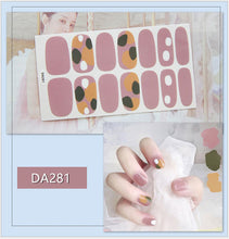 Load image into Gallery viewer, Full Nail Art Polish Stickers Strips Self-Ashesive With Nail File