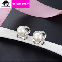 Load image into Gallery viewer, Silver Stud Earring with Freshwater pearl