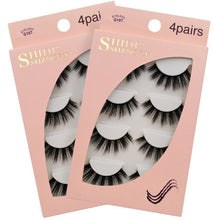 Load image into Gallery viewer, Handmade Falses Eye Lashes, 3D Mink Eyelashes, Falses Eyelashes, Face Eyelashes, Mink False Lashes Set for Natural Look with Eyelashes Clip (G107)