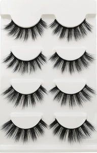 Handmade Falses Eye Lashes, 3D Mink Eyelashes, Falses Eyelashes, Face Eyelashes, Mink False Lashes Set for Natural Look with Eyelashes Clip (G107)