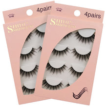 Load image into Gallery viewer, Handmade Falses Eye Lashes, 3D Mink Eyelashes, Falses Eyelashes, Face Eyelashes, Mink False Lashes Set for Natural Look with Eyelashes Clip (G108)