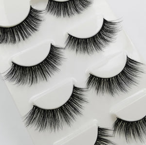 Handmade Falses Eye Lashes, 3D Mink Eyelashes, Falses Eyelashes, Face Eyelashes, Mink False Lashes Set for Natural Look with Eyelashes Clip (G109)