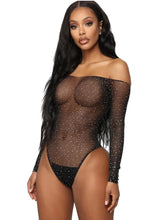 Load image into Gallery viewer, Diamond Body Stocking Teddy