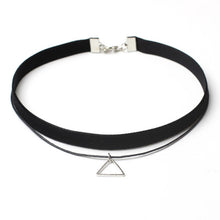 Load image into Gallery viewer, Black hoker Necklace Gothic Punk Stretch Velvet Pendant Women Collar Jewelry Chocker Necklaces New