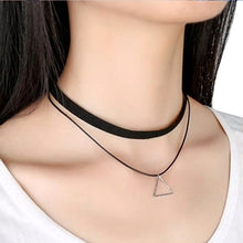 Load image into Gallery viewer, Black hoker Necklace Gothic Punk Stretch Velvet Pendant Women Collar Jewelry Chocker Necklaces New