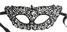 Load image into Gallery viewer, Black Lace Eye Mask