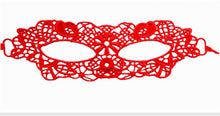 Load image into Gallery viewer, Red Lace Eye Mask