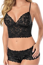 Load image into Gallery viewer, Blace Lace Bra and Boyshorts