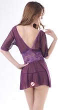 Load image into Gallery viewer, Hot Purple Lace Babydoll