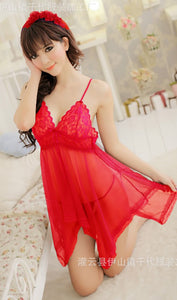 Red Flutter Babydoll Set
