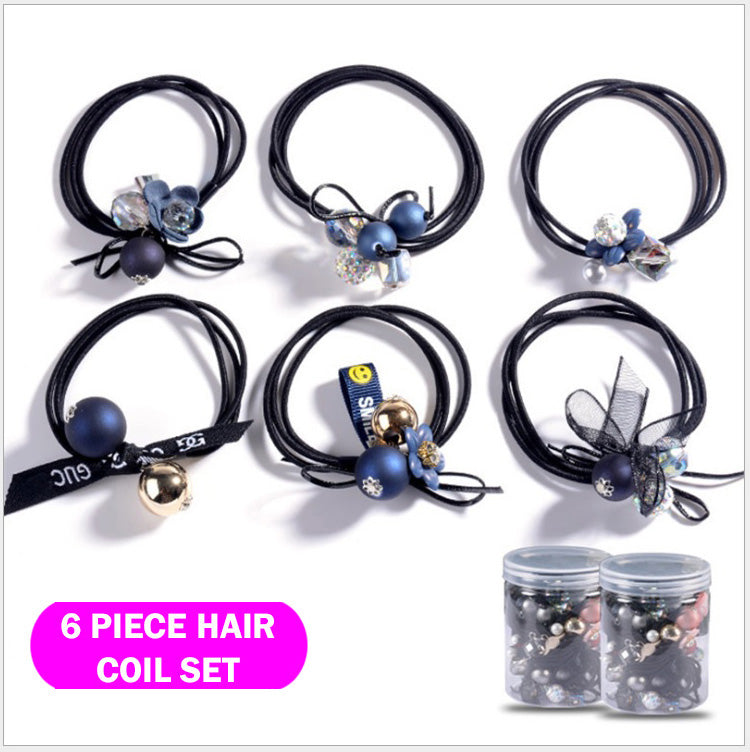 New Fashion Hair Ties Ponytail Holder Elastics No Crease for Hair(X6084)