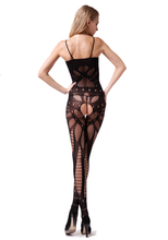 Load image into Gallery viewer, Neckline Crotchless Body Stocking